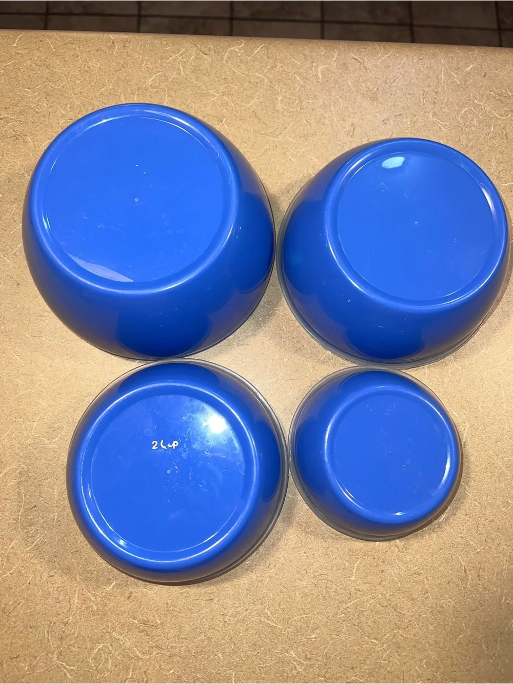 KitchenAid Storage/Prep Bowls - Set of 4 - Nesting - Blue